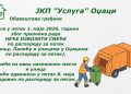 Померен распоред одвоза смећа